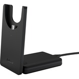 Jabra Evolve2 55 - Link390c MS stereo met oplaadhouder on-ear headset Zwart, Stereo, Microsoft Teams, USB-C, Link380c