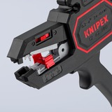 KNIPEX Automatische afstriptang 12 62 180 SB Zwart/rood, geïntegreerde draadsnijder