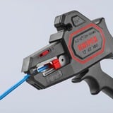 KNIPEX Automatische afstriptang 12 62 180 SB Zwart/rood, geïntegreerde draadsnijder