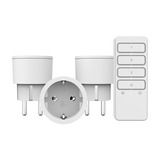 KlikAanKlikUit APC3-2300RN Slimme Stekkerset met Afstandsbediening Wit, 3 stekkers, 2300 Watt