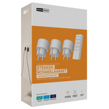 KlikAanKlikUit APC3-2300RN Slimme Stekkerset met Afstandsbediening Wit, 3 stekkers, 2300 Watt