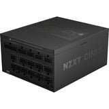 NZXT C1500 Platinum, 1500 Watt voeding  Zwart, 6x PCIe, 2x 12VHPWR, Kabelmanagement