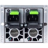 SilverStone Gemini 800C Platinum, 800 watt voeding  2x PCIe