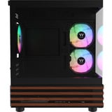 Thermaltake View 170 WS ARGB mini tower behuizing Zwart/houtkleur | 2x USB-A | RGB | Window