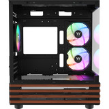 Thermaltake View 170 WS ARGB mini tower behuizing Zwart/houtkleur | 2x USB-A | RGB | Window