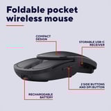 Trust Zylo Inschuifbare, draagbare zakmuis Zwart, 1000 - 2400 DPI