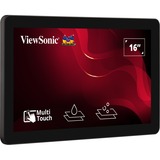 ViewSonic Open frame touchmonitor voor 24/7 continubedrijf 15.6"  Zwart, HDMI, DisplayPort, VGA