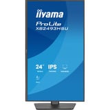 iiyama ProLite XB2493HSU-B1 23.8" monitor Zwart (mat), 120 Hz, HDMI, DisplayPort, USB, Audio