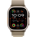 Apple Watch Ultra 2 smartwatch Olijfgroen, Titanium, 49 mm, Alpine-bandje (Medium), GPS + Cellular