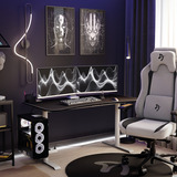 Arozzi Arena Medium Gaming Desk - White Wit