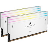 Corsair 32 GB DDR5-6000 Kit werkgeheugen Wit, CMP32GX5M2B6000C30W, Dominator Titanium RGB, XMP