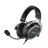 Hator Hypergang 3 USB over-ear gaming headset Zwart, RGB, 7.1 Virtual Surround, USB / Bluetooth