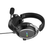 Hator Hypergang 3 USB over-ear gaming headset Zwart, RGB, 7.1 Virtual Surround, USB / Bluetooth