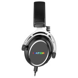 Hator Hypergang 3 USB over-ear gaming headset Zwart, RGB, 7.1 Virtual Surround, USB / Bluetooth