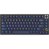 HelloGanss HS75T GC17 RGB mechanisch toetsenbord Zwart, US lay-out (QWERTY), Cherry MX Brown, 75%, RGB leds, PBT Doubleshot keycaps, hot swap, 2,4 GHz | Bluetooth | USB-C