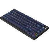 HelloGanss HS75T GC17 RGB mechanisch toetsenbord Zwart, US lay-out (QWERTY), Cherry MX Brown, 75%, RGB leds, PBT Doubleshot keycaps, hot swap, 2,4 GHz | Bluetooth | USB-C