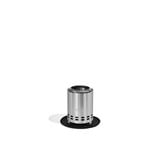 HerQs Grounder Mighty Heat Mat Zwart, Ø 28 cm