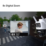 Imou AOV Dual lens 5MP+5MP buitencamera Wit, 3K, 4G LTE, WiFi 6, Solar panel