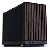 Lian Li A3-mATX Black (Wood Edition) midi tower behuizing Zwart/houtkleur | 2x USB-A | 1x USB-C