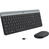 Logitech MK470 Slim Wireless Keyboard and Mouse Combo , desktopset Zwart, DK Lay-out, Scissor switches, 1000 dpi