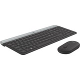 Logitech MK470 Slim Wireless Keyboard and Mouse Combo , desktopset Zwart, DK Lay-out, Scissor switches, 1000 dpi