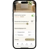 Mill Steel WiFi paneelverwarming PA700WIFI4 Black, 700 Watt convector Zwart, wifi 2,4 GHz (wifi 6), Bluetooth 5.2, Zigbee 3.0 + App