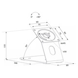 Neomounts DS15-629BL1 Tablet standaard bureau en wand Zwart