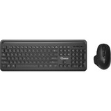 Qware Rotherham draadloze combo desktopset Zwart, EU lay-out (QWERTY), Membraan, 100%, 800 - 1600 DPI, 2,4 GHz USB | Bluetooth