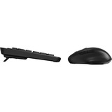 Qware Rotherham draadloze combo desktopset Zwart, EU lay-out (QWERTY), Membraan, 100%, 800 - 1600 DPI, 2,4 GHz USB | Bluetooth