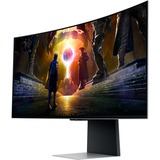 SAMSUNG Odyssey G8 G85SD 34" Curved UltraWide gaming monitor Zilver, 175 Hz, HDMI, Display Port, USB 3.0, WiFi5, Audio, FreeSync Premium Pro