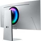 Samsung Odyssey G8 G85SD 34" Curved UltraWide gaming monitor Zilver, 2x HDMI, DisplayPort, 2x USB-A, USB-B, Wi-Fi 5, BT, 175 Hz