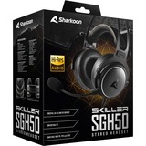 Sharkoon SKILLER SGH50 over-ear gaming headset Zwart, Pc, PlayStation 4, PlayStation 5, Xbox Series S|X