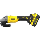 Stanley FATMAX V20 18V Haakse slijper 125mm Zwart/geel, Accu en oplader inbegrepen, met koffer