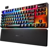 SteelSeries Apex Pro TKL Wireless Gen 3, gaming toetsenbord Zwart, US lay-out, SteelSeries OmniPoint 3.0, RGB led, USB / 2.4 GHz / Bluetooth