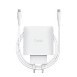 Trust Maxo USB-C GaN Oplader 65W  Wit, Power Delivery, 3x USB-C, 1x USB-A