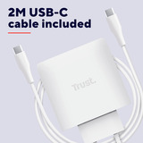Trust Maxo USB-C GaN Oplader 65W  Wit, Power Delivery, 3x USB-C, 1x USB-A