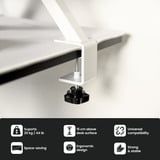 Arozzi Arena Desk Riser Large - White bevestiging Wit