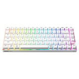CHERRY XTRFY K33 Compact Wireless RGB gaming toetsenbord Wit, US lay-out (QWERTY), Mem-chanical, 75%, 75%, ABS keycaps, 2.4 GHz / Bluetooth / USB