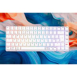 CHERRY XTRFY K33 Compact Wireless RGB gaming toetsenbord Wit, US lay-out (QWERTY), Mem-chanical, 75%, 75%, ABS keycaps, 2.4 GHz / Bluetooth / USB