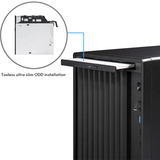 Chieftec UNI BS-20B-OP mini tower behuizing Zwart | 3x USB-A | 1x USB-C