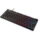 Corsair K55 CORE TKL Tenkeyless RGB gaming toetsenbord Zwart, US lay-out (QWERTY), Membraan, RGB