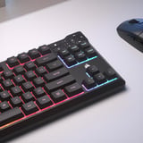 Corsair K55 CORE TKL Tenkeyless RGB gaming toetsenbord Zwart, US lay-out (QWERTY), Membraan, RGB