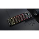 Corsair K55 CORE TKL Tenkeyless RGB gaming toetsenbord Zwart, US lay-out (QWERTY), Membraan, RGB