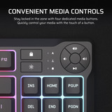 Corsair K55 CORE TKL Tenkeyless RGB gaming toetsenbord Zwart, US lay-out (QWERTY), Membraan, RGB