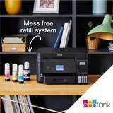 Epson EcoTank ET-3850 A4 multifunctionele Wi-Fi-printer met inkttank all-in-one inkjetprinter Zwart, Scannen, Kopiëren, LAN, Wi-Fi, inclusief tot 3 jaar inkt