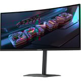 GIGABYTE G34WQC2 34" Curved UltraWide gaming monitor Zwart/grijs, 2x HDMI, 2x DisplayPort, 200 Hz