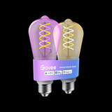 Govee Edison bulb E27 ledlamp 2 stuks, 2.4GHz wifi, Bluetooth