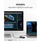 ICY BOX Spade Dock 4081 met off-screen button dockingstation Grijs