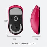 Logitech G PRO X SUPERLIGHT Wireless Gaming Mouse Magenta, 100 - 25.600 dpi