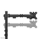 Neomounts DS60-600BL1 Monitorarm 10-32" - Quick-fix - 180°-stop Zwart